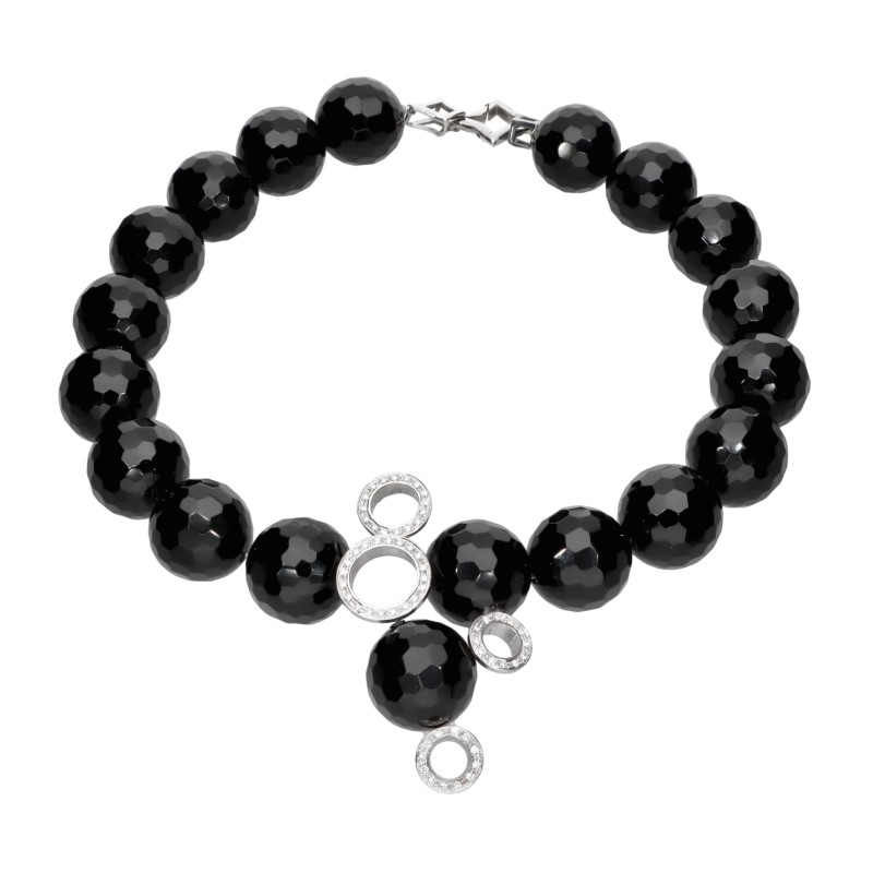 Vitale Jewelry - Bolle Collier in Onyx and Diamonds