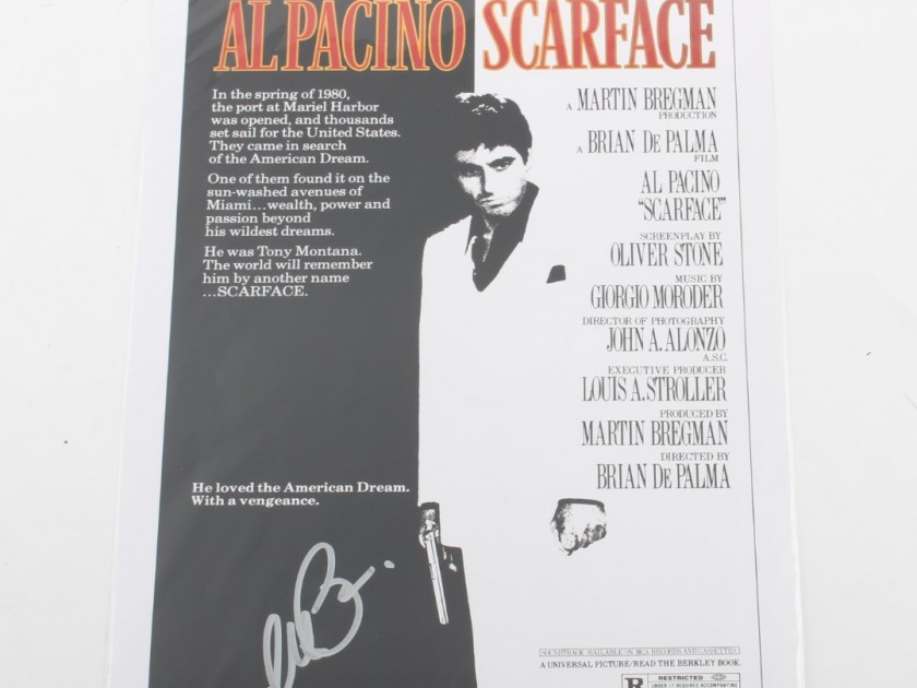 Scarface Poster Signed by Al Pacino