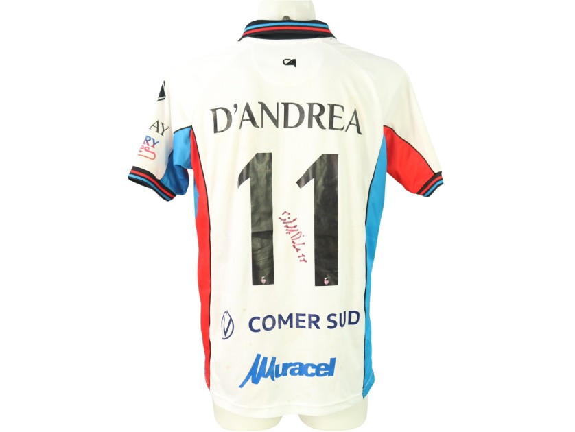 D'Andrea's unwashed Signed Shirt, Giugliano vs Catania 2024 