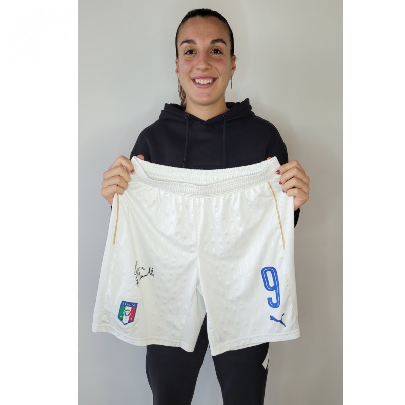 Marinelli's Italy U19 Signed Match Shorts, 2017 