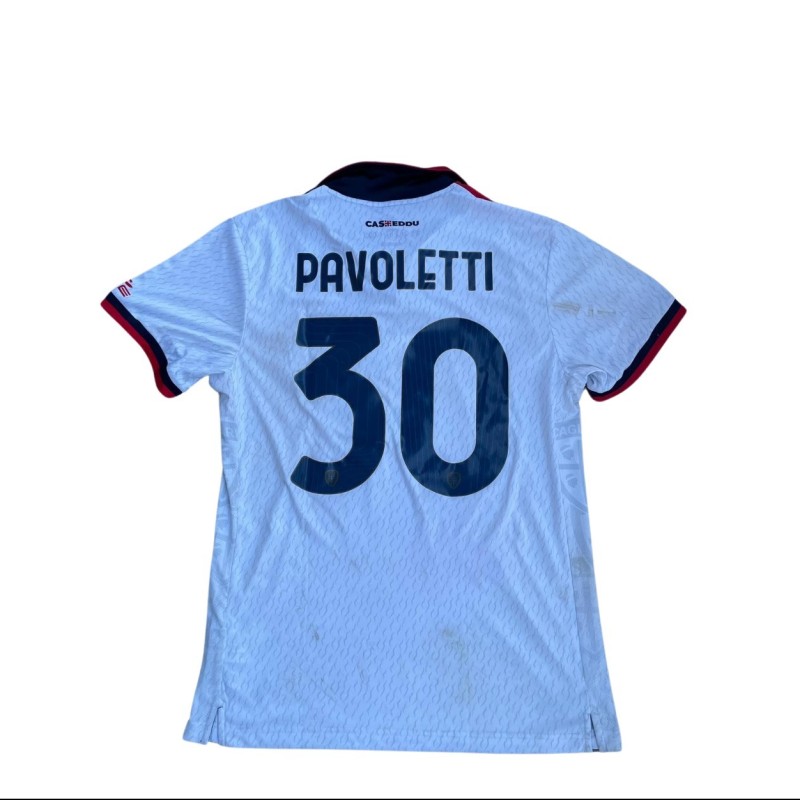 Pavoletti's Unwashed Shirt, Cagliari vs Torino 2024 "Gigi Riva Celebration"