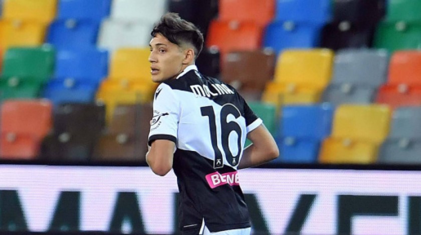 Molina Udinese-Crotone 2020 Worn Shirt