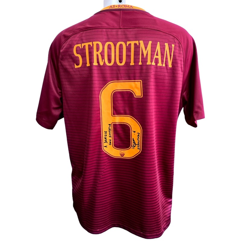 Strootman Roma Official Signed Shirt, 2016/17 