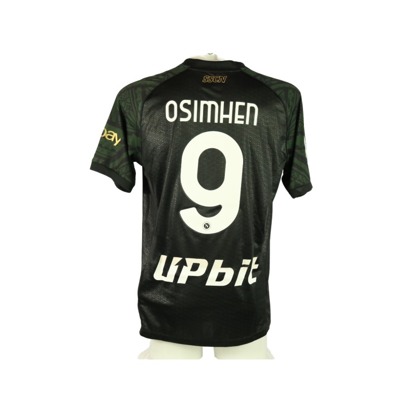 Osimhen's Match-Issued Shirt, Napoli vs Lazio 2023