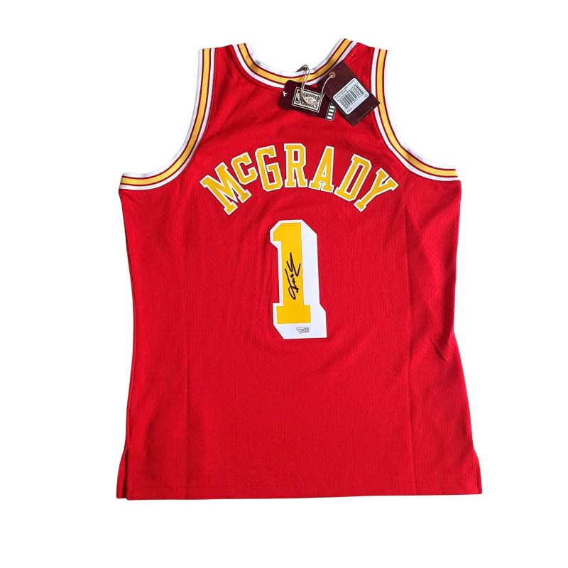 Maglia ufficiale autografata di Tracy McGrady degli Houston Rockets