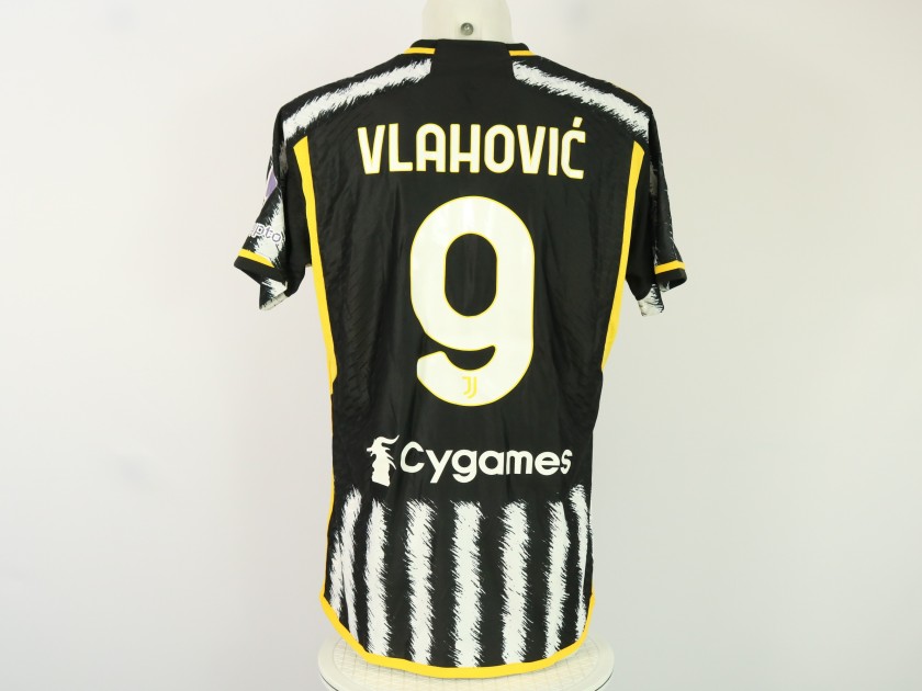 Vlahovic's Match-Issued Shirt, Verona vs Juventus 2024