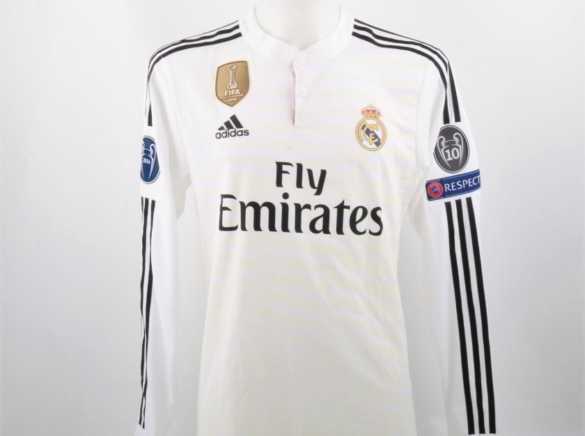 Benzema Real Madrid Issued/Match worn shirt, Champions League 2014/15