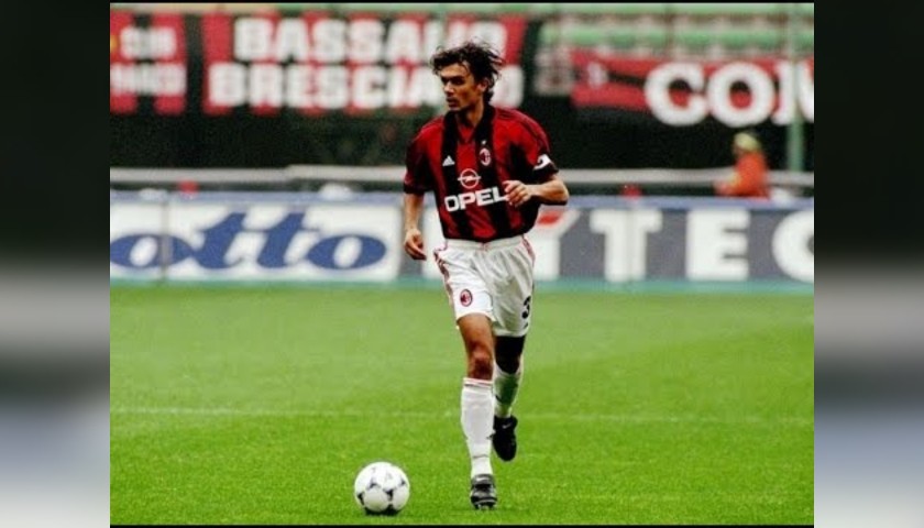 Maldini's AC Milan Match Shirt, Serie A 1998/99
