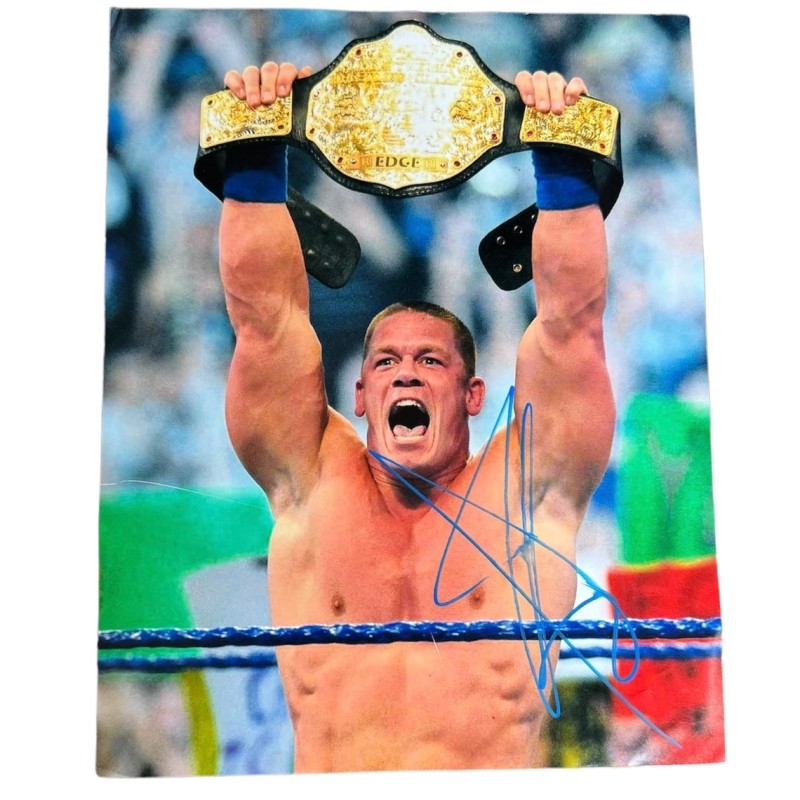John Cena, fotografia firmata del wrestling WWE