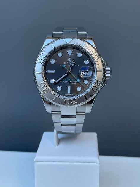 Yachtmaster rhodium dial hot sale