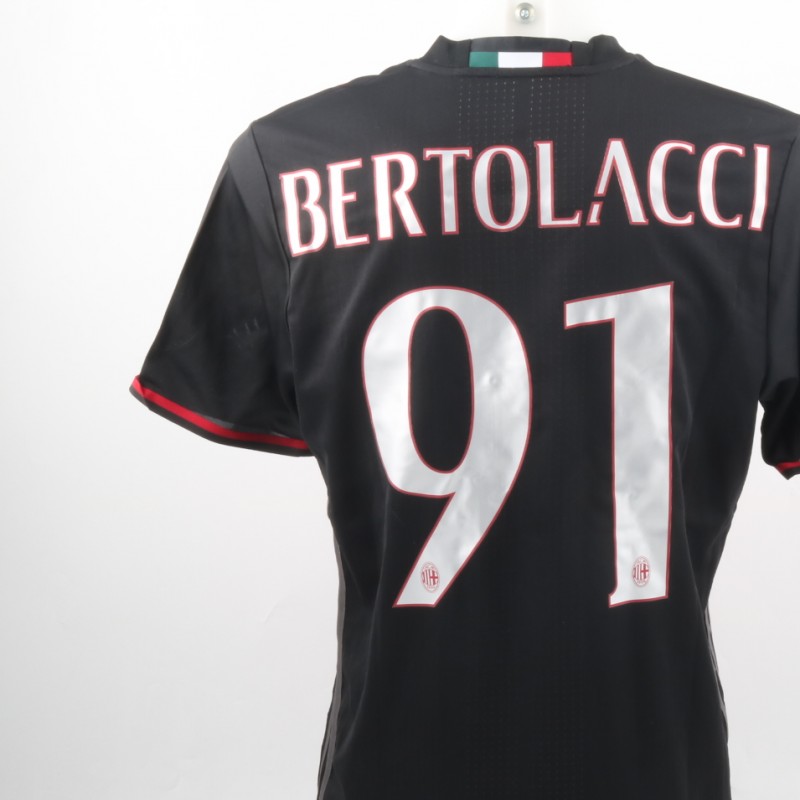 Bertolacci Match Issued Shirt, TIM Supercup Milan-Juventus - Special Sewing