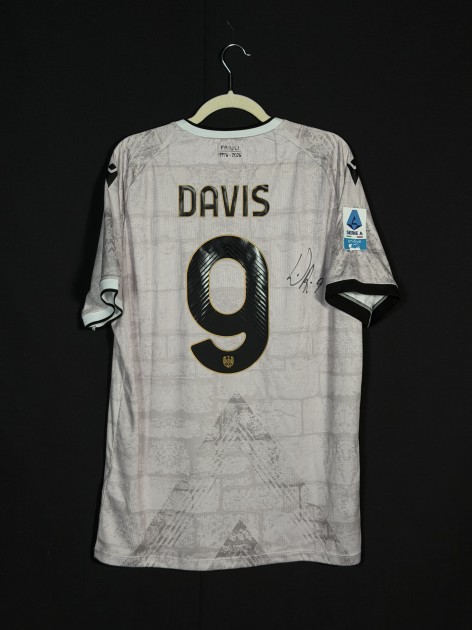 Davis' Udinese Signed Match-Issued Shirt, 2025/26