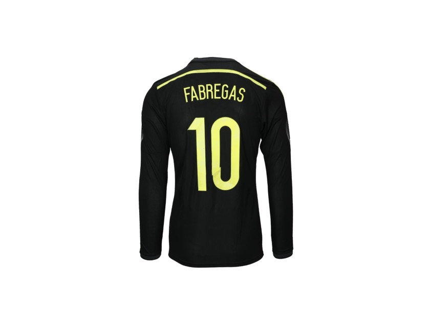 Fabregas' Spain vs Italy Match-Issued Shirt, 2014