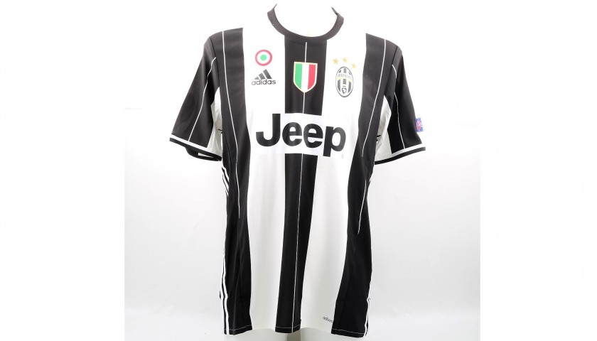 Higuain s Signed Match Issued Worn Juventus Shirt 2016 17 UCL