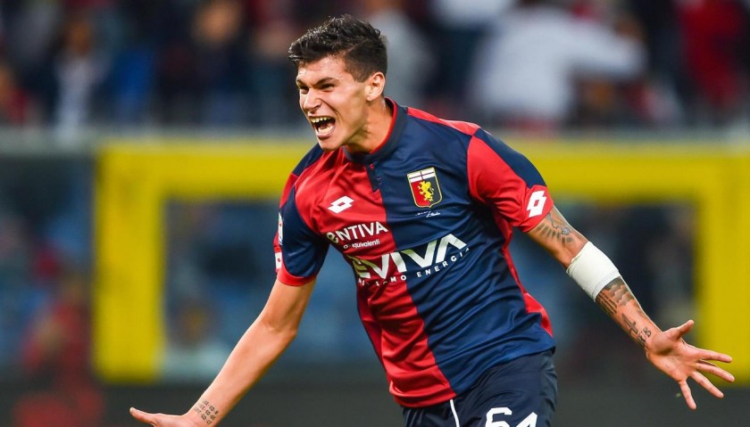 Pellegri's Match-Issued and Signed Genoa Shirt, Serie A 2017/18
