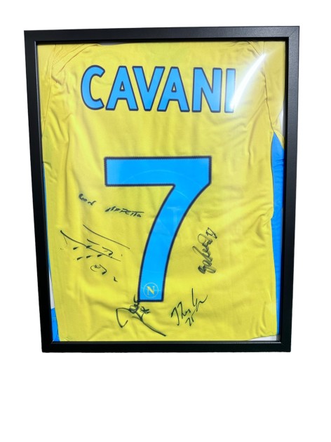 Framework Official Cavani Napoli Shirt, 2011/12 - Signed by Edinson Cavani and Valon Behrami