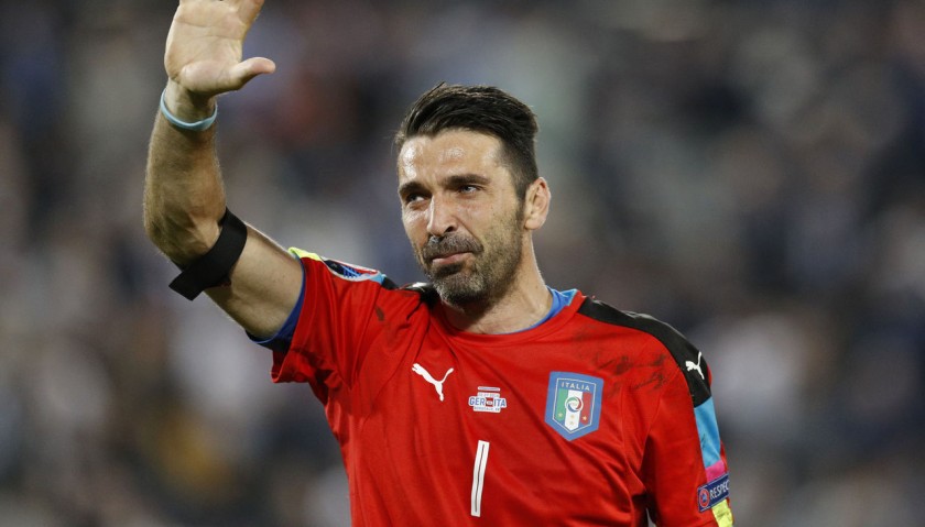Buffon-Signed Official 16/17 Italy Shirt