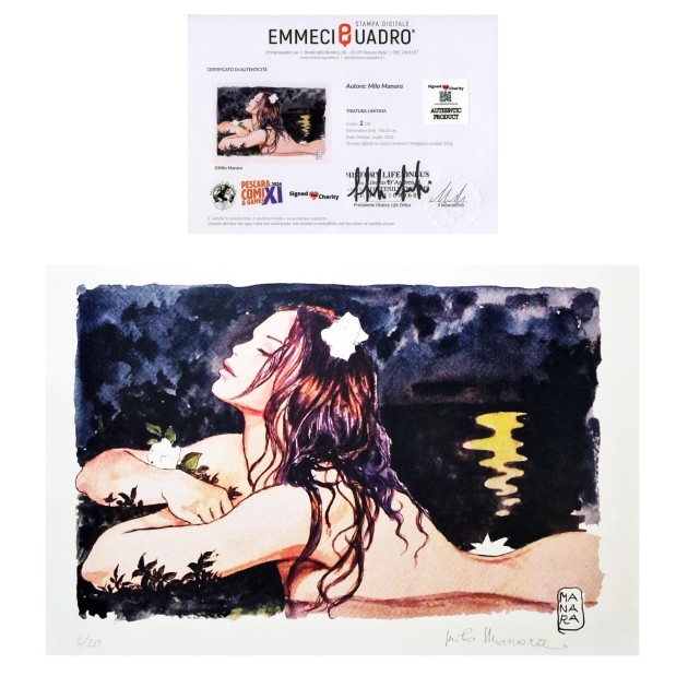 Milo Manara - Limited Edition Print in 25 Copies