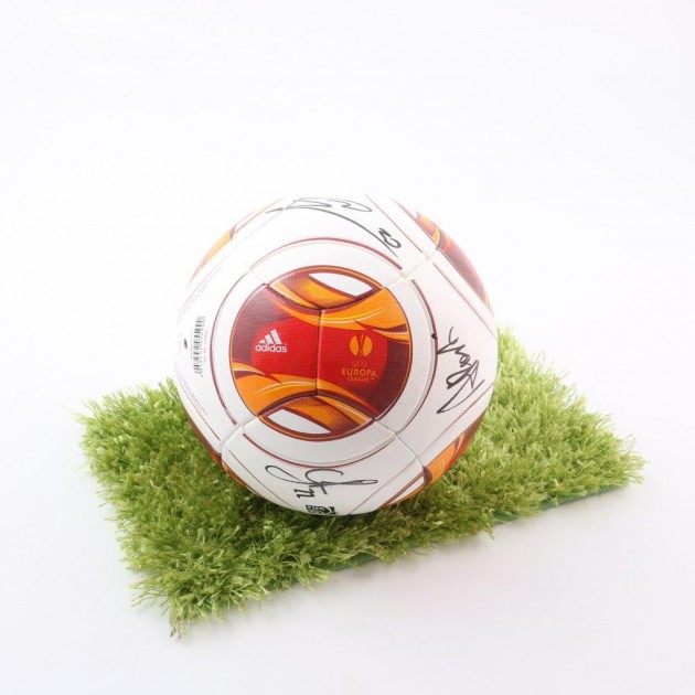 Official Europa League 2014/2015 ball, signed by Fiorentina players