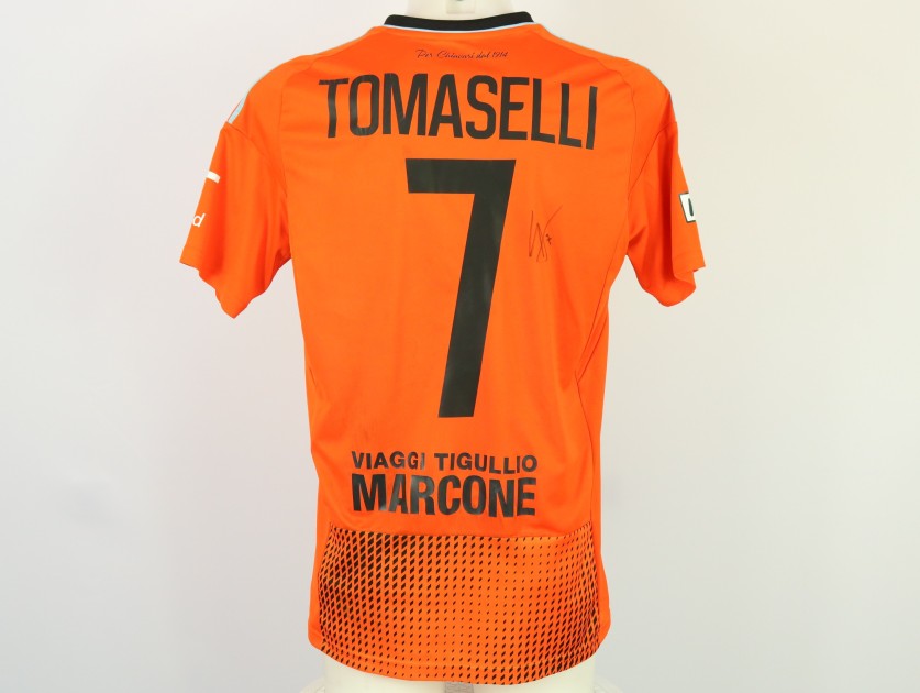 Tomaselli's Unwashed Signed Shirt, Cesena vs Virtus Entella 2024 