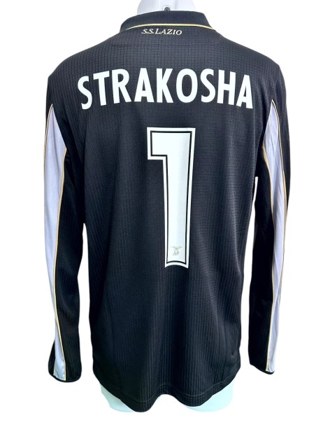 Strakosha's Lazio Match-Issued Shirt, 2020/21