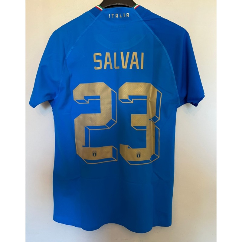 Salvai's Match-Issued Shirt, Italy vs Austria Women 2022