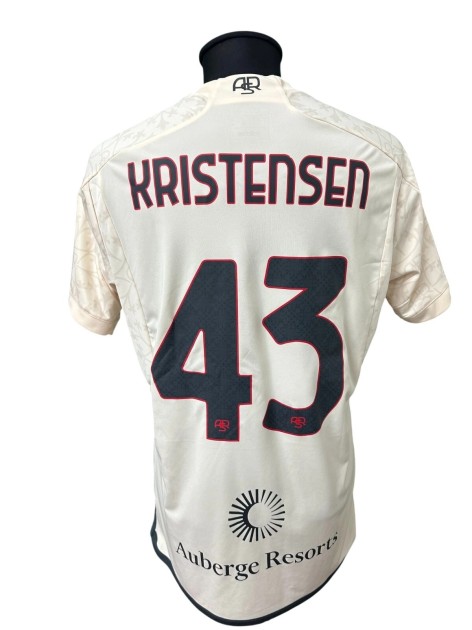 Kristensen's Roma Match-Worn Shirt, 2023/24