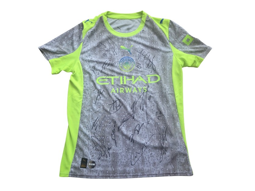 Manchester City 2025/26 Team Signed Official Third Shirt