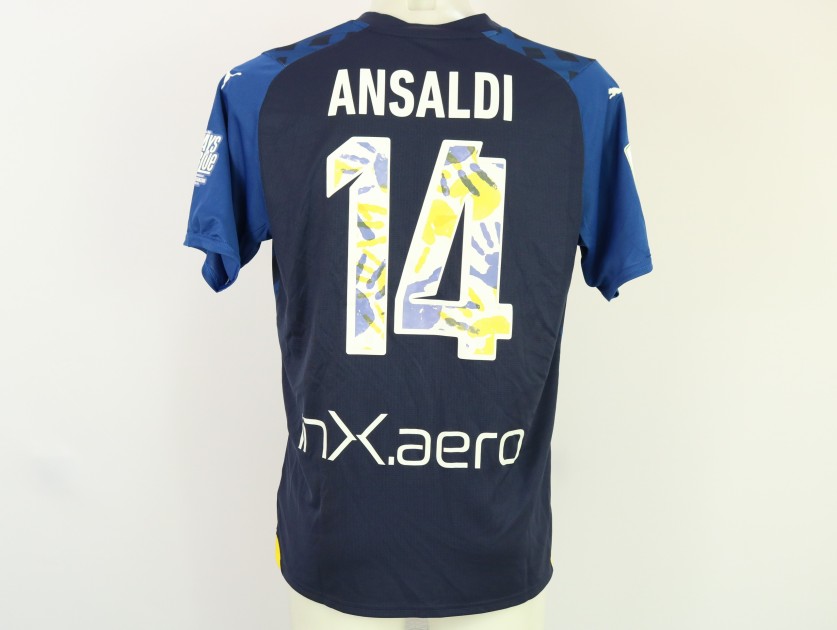 Ansaldi's Unwashed Shirt, Parma vs Catanzaro 2024 "Always With Blue"