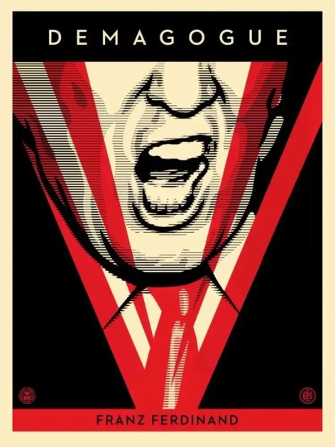 "Demagogue (Trump)" opera di Shepard Fairey (Obey)