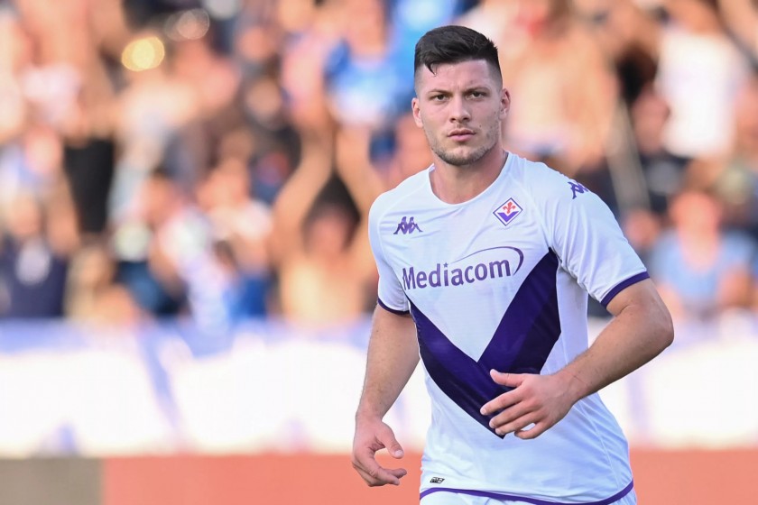 Jovic's Match Shirt, Empoli-Fiorentina 2022 - Signed by the Squad -  CharityStars