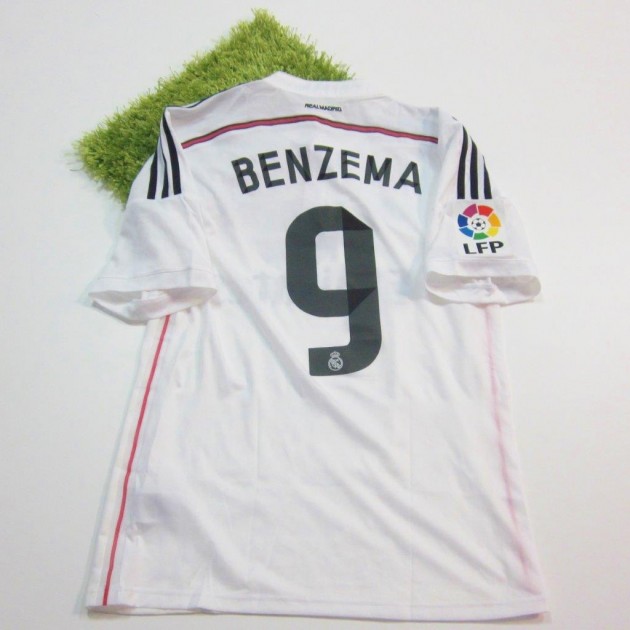 Benzema match shirt issued/worn in Real Madrid-Milan