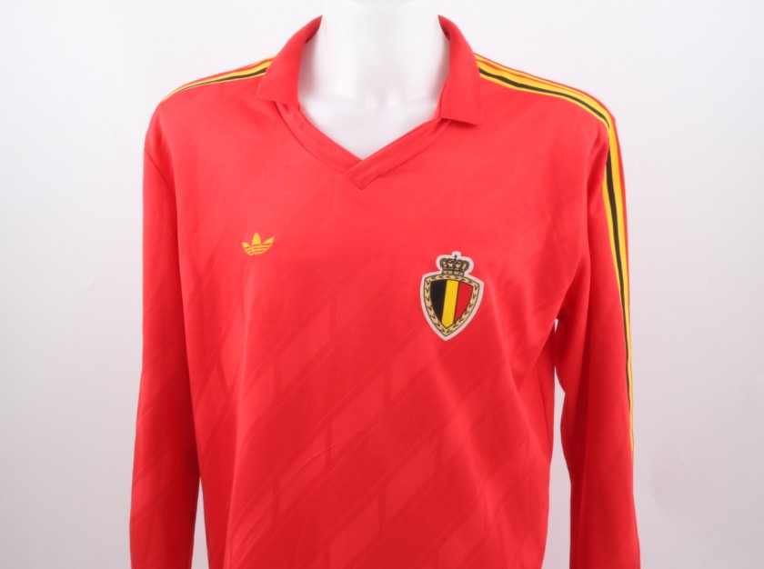 Stèphane Demol Belgium Match Worn Shirt, Season 1989/90