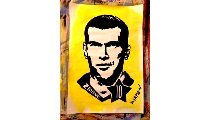 "Zidane" Original Artwork by Riccardo Penati