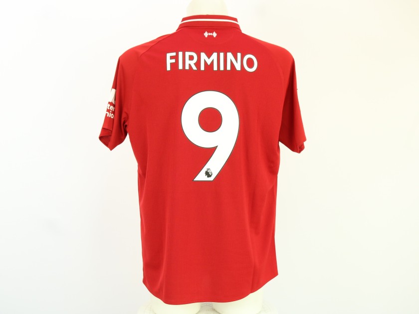 Roberto Firmino's Liverpool 2018/19 Premier League Match Worn Shirt, vs Brighton