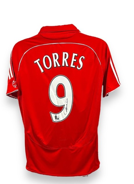 Replica della maglia firmata da Fernando Torres per il Liverpool 2006/08