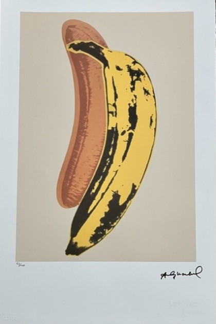 Andy Warhol Signed "Banana" 
