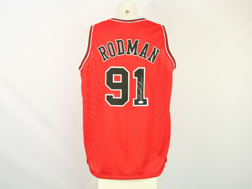 Rodman Replica Chicago Signed Jersey