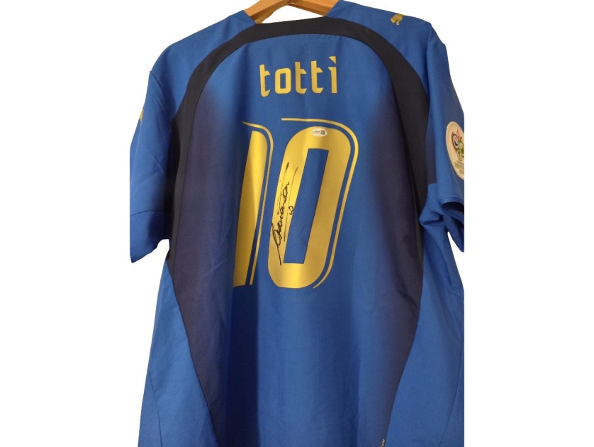 Maglia Ufficiale Italia Totti, Mondiale Berlino 2006  - Autografata