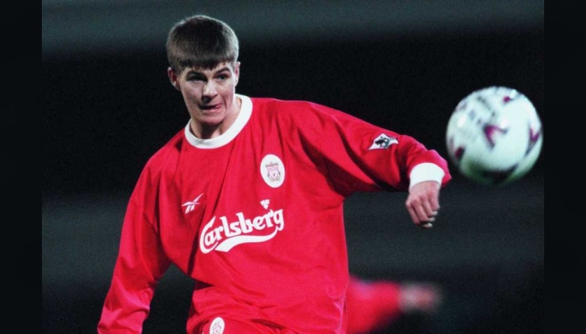 Gerrard's Official Liverpool Signed Shirt, 1998/99