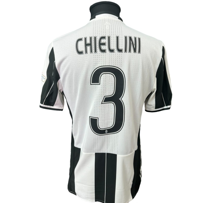 Maglia Chiellini preparata Juventus vs Lazio - Finale Tim Cup 2017