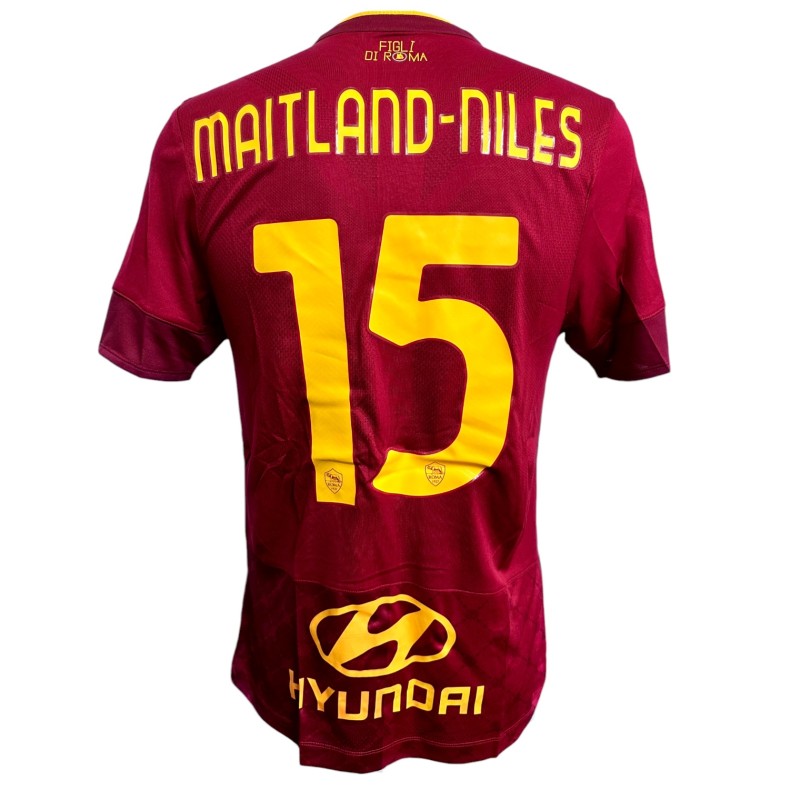 Maitland-Niles Roma Issued Shirt, 2021/22