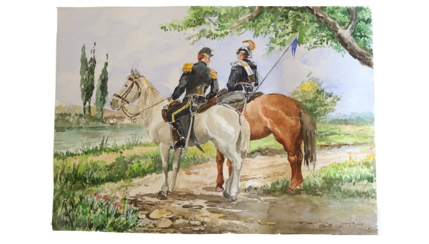 "1859 Lancieri in esplorazione" by Antonello Zecca