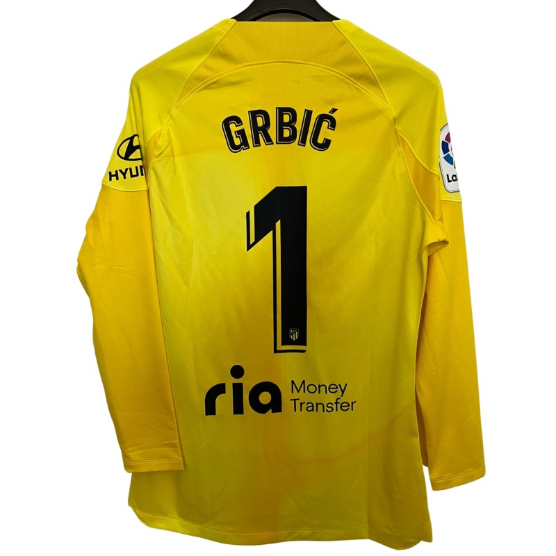 Grbić's Atletico Madrid Match-Issued Shirt, 2022/23