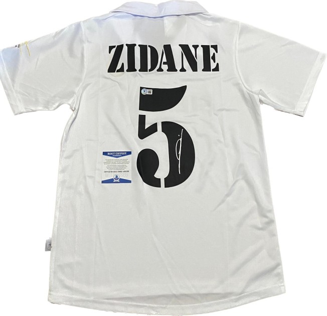 Zidane's Real Madrid 2002/03 Signed Replica Shirt - CharityStars