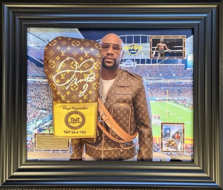 Floyd Mayweather Signed and Framed Boxing Glove