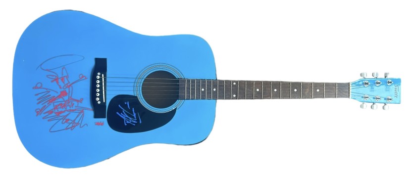 Slash and Axl Rose of Guns N' Roses Signed Acoustic Guitar