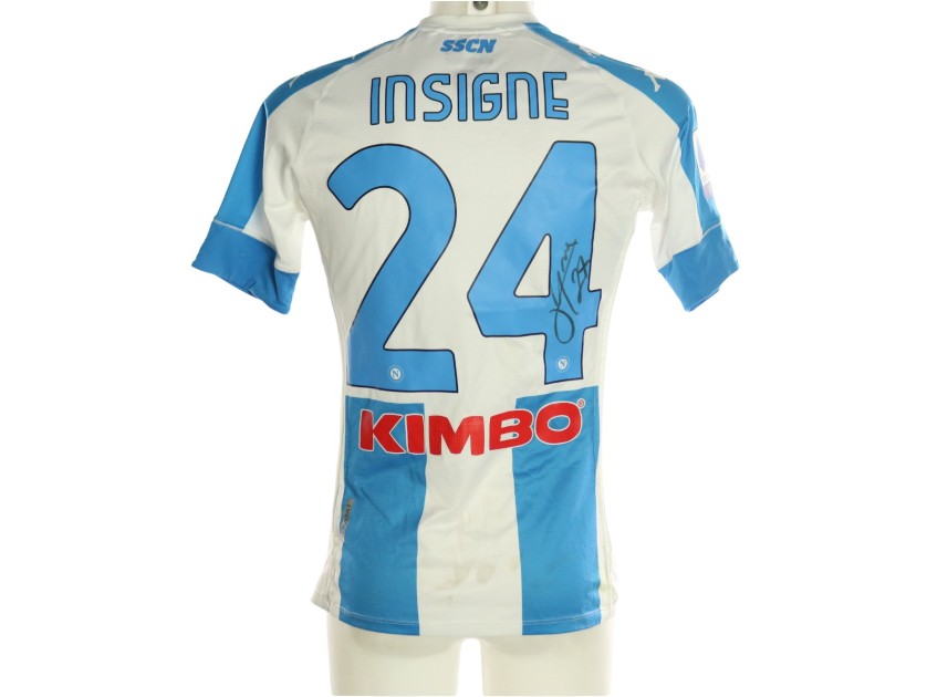 Maglia Insigne Napoli Indossata "Modello Argentina", 2020/21 - Autografata