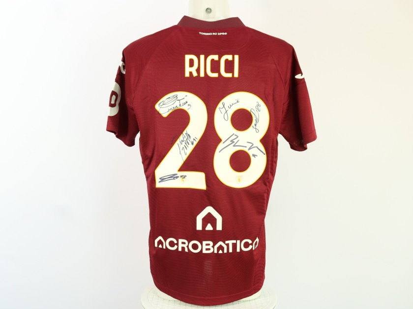 Ricci Official Torino Shirt, 2023/24 - Signed by the Players