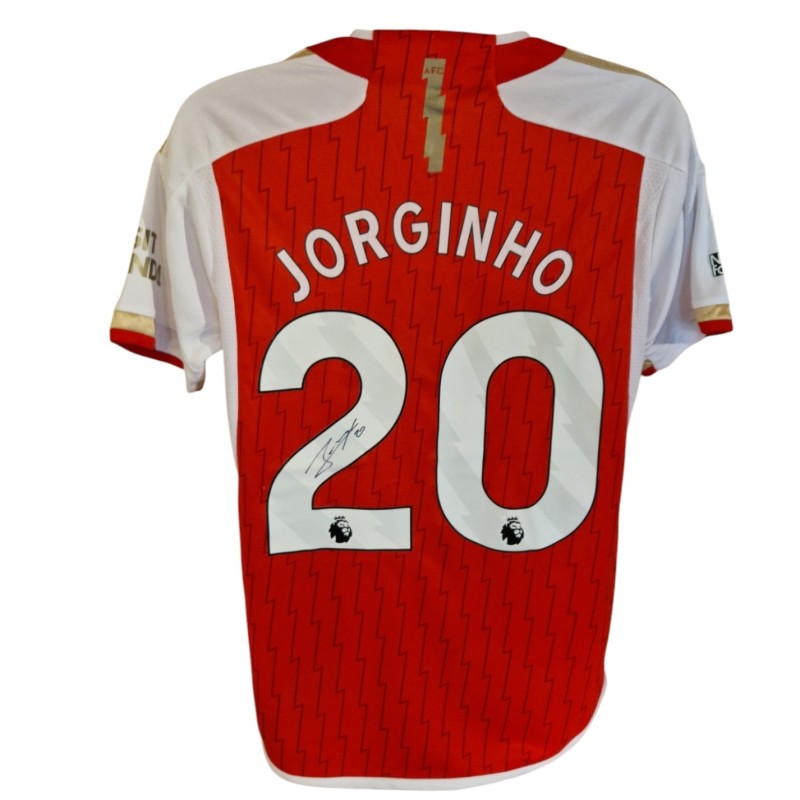 Maglia replica firmata di Jorginho Arsenal 2023/24